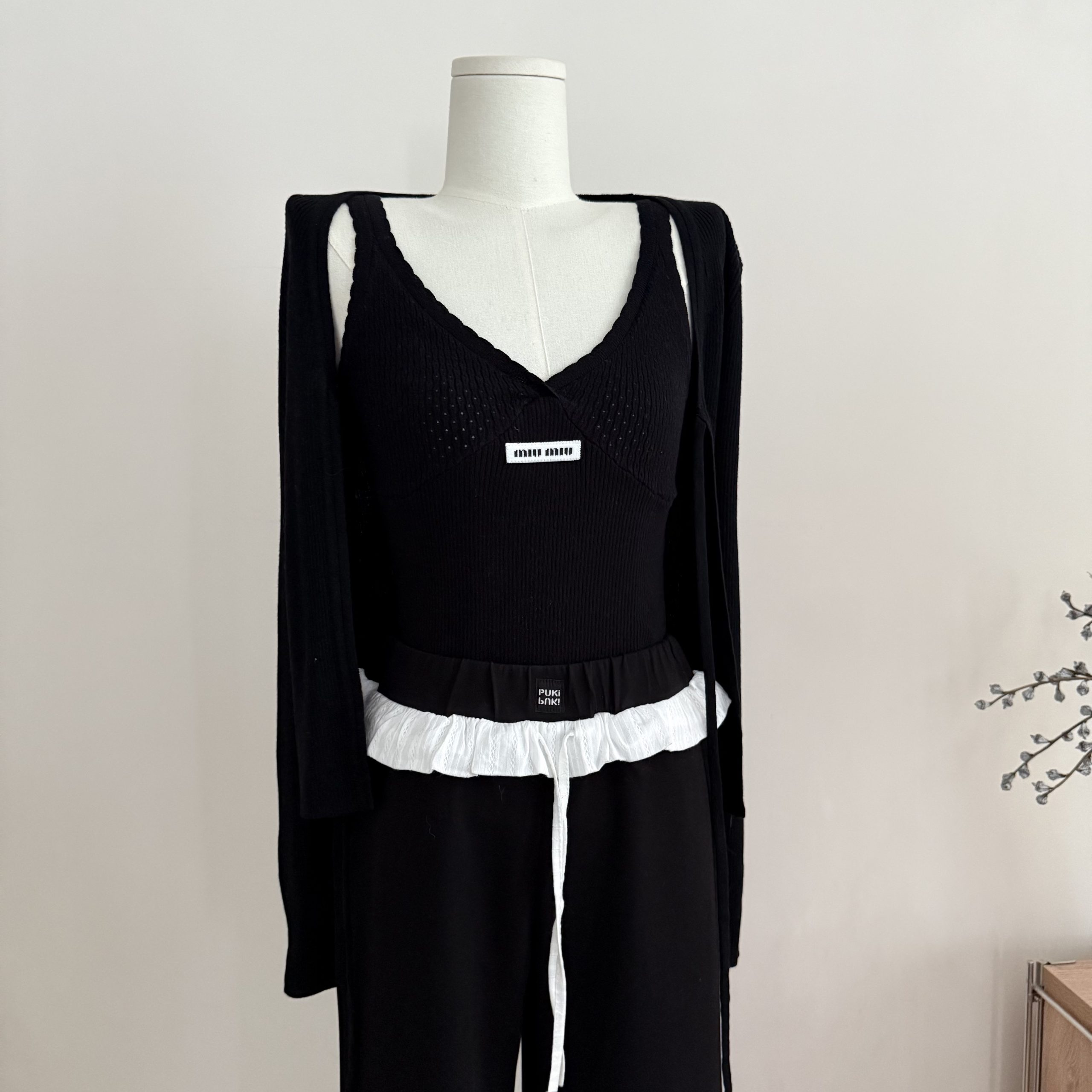 Czelora Pure Tencel Wool Tie-Front Knit Cardigan V-Neck Women's Long-Sleeve Top - Image 4