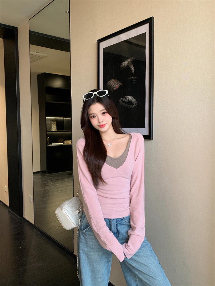 plus-size-womens-korean-style-color-block-cami-and-cover-up-two-piece-set-spring-slim-fit-fashion-style-e6d01b_1